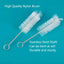 Nylon Aquarium Brush Tube Pipe Filter Cleaning Brushes Stainless Steel Water Filter Hose Flexible Aquarium Cleaner Accessories