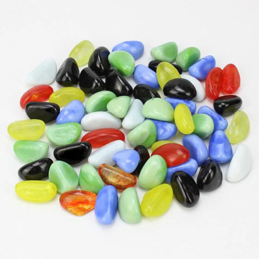 10pcs Aquarium Ornaments Stones Colorful  Pebbles Stones For Garden Ornament Fish Tank Decorative Decor