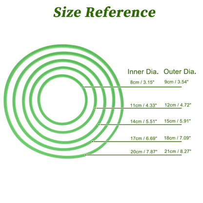 UXCELL Fish Feeding Ring Fish Feeders Floating Plant Corral Aquarium Fish Tank Plant Corral Fish Food Feeding Assistant 5pcs