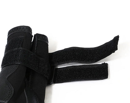 4pcs/set Pet Dog Shoes Reflective Waterproof Dog Boots Warm Snow Rain Pet Booties Anti-slip Socks Footwear For Medium Large Dogs