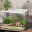 Fish Tank Aquarium Transparent Turtle Tank Aquarium Fish Bowls Small Aquariums Decorative Compact Tank For Turtle Breeding Small