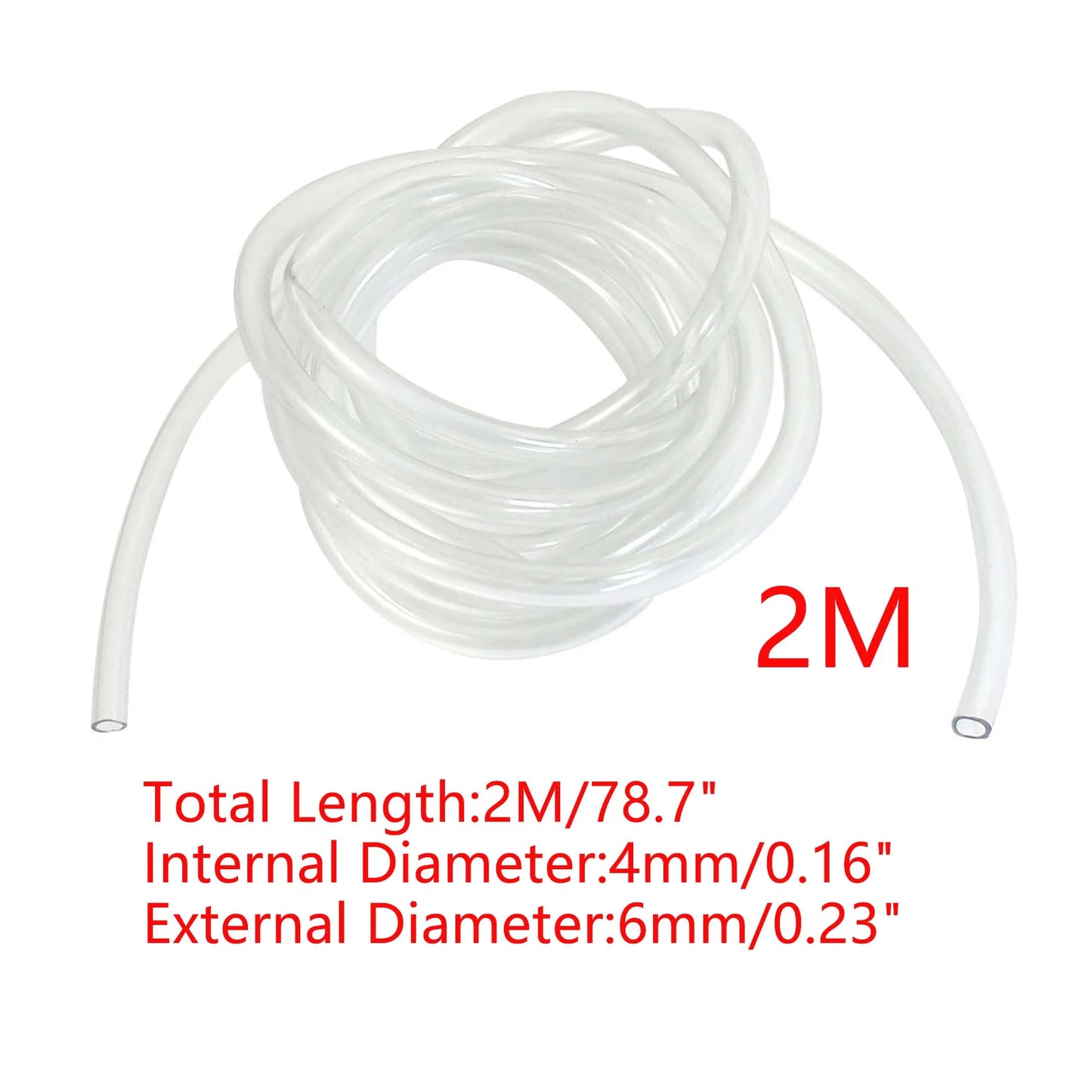UXCELL Aquarium Silicone Tube Hose Connector ID 4mm Flexible Pipe Water Hose Connector Pump Parts Tools Fish Tank Accessories
