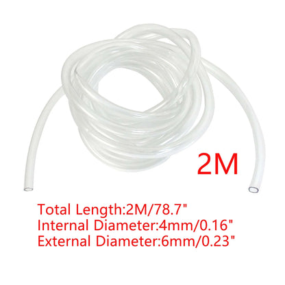 UXCELL Aquarium Silicone Tube Hose Connector ID 4mm Flexible Pipe Water Hose Connector Pump Parts Tools Fish Tank Accessories
