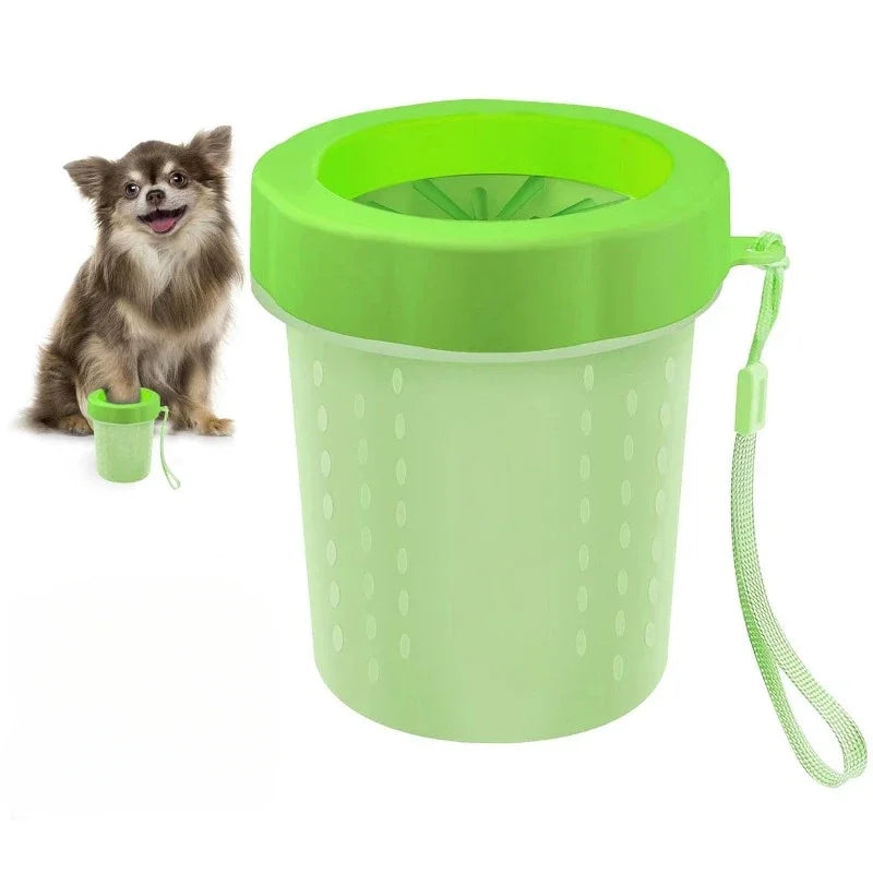 Pillar Shaped Pet Claws Cleaner Soft Silicone Foot Cleaning Cup Portable Cat And Dog Clean Brush Household Practical Product