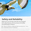 1Pcs Electric Flying Eagle Electronic Pet Toy Rotating Simulation Flying Bird With Light Music