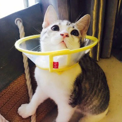 Pet Recovery Dog Cones Cat Cones After Surgery Adjustable Breathable Dog Cone Collar Soft Plastic Puppy Elizabethan E-Collar