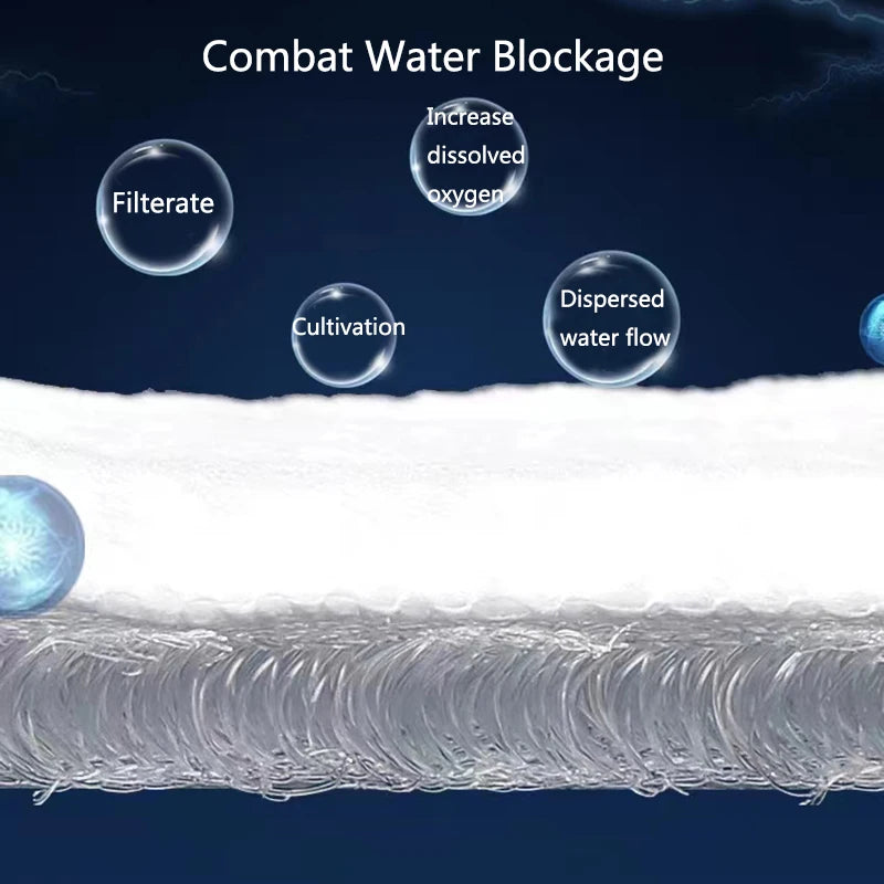 3D Aquarium Filtration Fiber Prevent Water Blockage Fish Tank Biochemical Filter Practical Bio.Sponge Pad Skimmer Supplies New