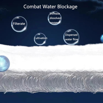 3D Aquarium Filtration Fiber Prevent Water Blockage Fish Tank Biochemical Filter Practical Bio.Sponge Pad Skimmer Supplies New