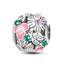Fit Pandora 925 Original Bracelet 925 Silver Plate Flower Bird Series Charms Beads For Women Fashion DIY Jewelry Gifts Making
