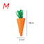 Natural Paper Rope Rabbit Puzzle Toy Grass Weaving Radish Carrot Shape Pet Accessories Guinea Pig Chinchillas Small Animals Toys