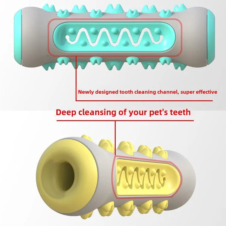Pet Supplies Wholesale Amazon New Product Dog Toys Molar Stick Resistant to Chewing Teeth Cleaning Dog Toothbrush Feeder