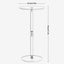 Acrylic Drink Table Clear Small Round End Table For Drinks Modern Living Room Side Table For Drinks Snacks Phones Coffee Drink