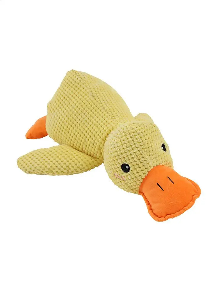 Pet Plush Toy Calming Duck Plush Toy Calming Duck Dog Toy Pet Teeth Cleaning Chew Pillow Toy Puppy Plush Pillow Toy Pet Supplies