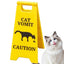 Cat Dog Vomit Caution Sign Funny Creative Dog Cat Vomit Caution Sign 3D Printed Yard Sign Cat Dog Vomit Warning Sign Board