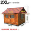 Outdoor Solid Wood Labrador Kennel Waterproof Small Medium Large Dog Cage Golden Retriever Teddy Kennel