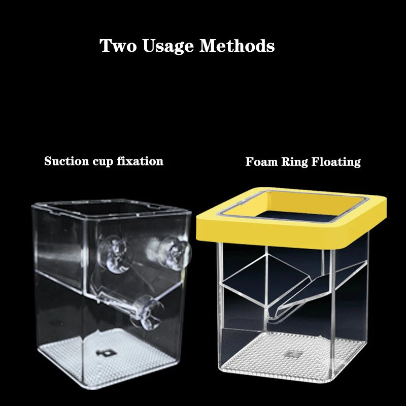 Acrylic Fish Breeding Isolation Box Floating Aquarium Breeder Feeder Fish Tank Hatching Incubator Aquarium Hatchery Accessory