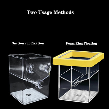 Acrylic Fish Breeding Isolation Box Floating Aquarium Breeder Feeder Fish Tank Hatching Incubator Aquarium Hatchery Accessory