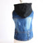 Sleeveless Denim Dog Jacket - Dark Wash, Puppy Hooded Jeans Coat Spring Summer Dog Clothes for Small Medium Dogs Bulldog Yorkie