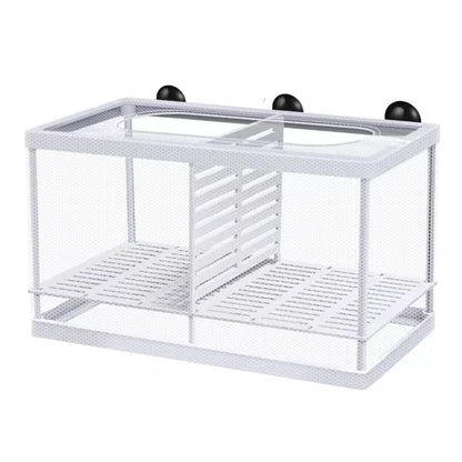 Plastic Aquarium Fish Breeding Isolation Box Fish Tank Aquarium Breeder Hatching Incubator Fish Tanks Isolator Feeding Accessory
