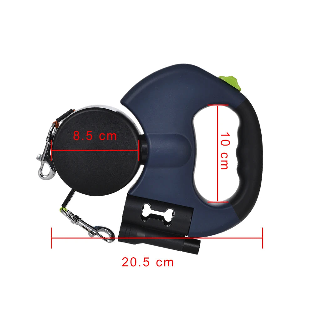 Retractable Dog Leash Lead For Small Dogs Cats Outdoor Walking With Lights Puppy Durable Nylon Traction Rope Yorkshire Supplies