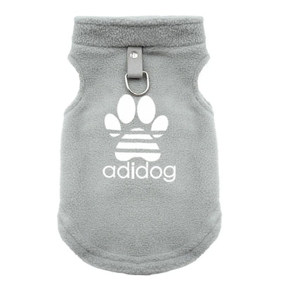 Soft Fleece Dog Clothes for Small Dogs Pull Ring Design Spring Autumn Winter Warm Pet  Pullover French Bulldog Jacket Pug Coats