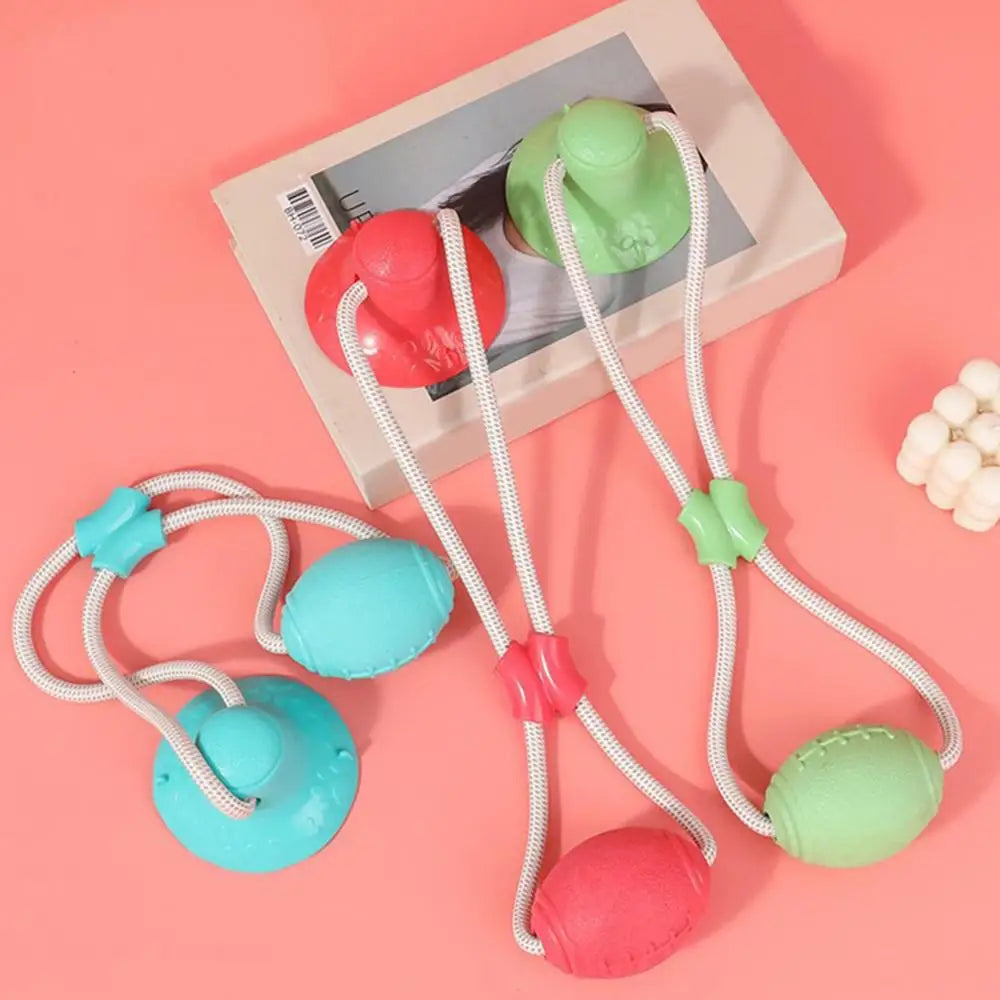 Dogs Suction Tug Toy Pet Tug Toys Puppy Chewing Teething Chew Toy Pet Training Anti Biting Rope Toys Dog Boredom Games