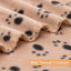 Pet Blanket Super Soft Dog Blanket with Cute Paw Print Warm Puppy Blanket Mat Bed Cover for Large Dogs Kitten Cat Small Animals