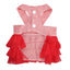 Princess Dog Dress for Small Dogs, Chihuahua Yorkie Layer Stripe Mesh Tutu Skirt Puppy Summer Clothes Pet Bowknot Dresses