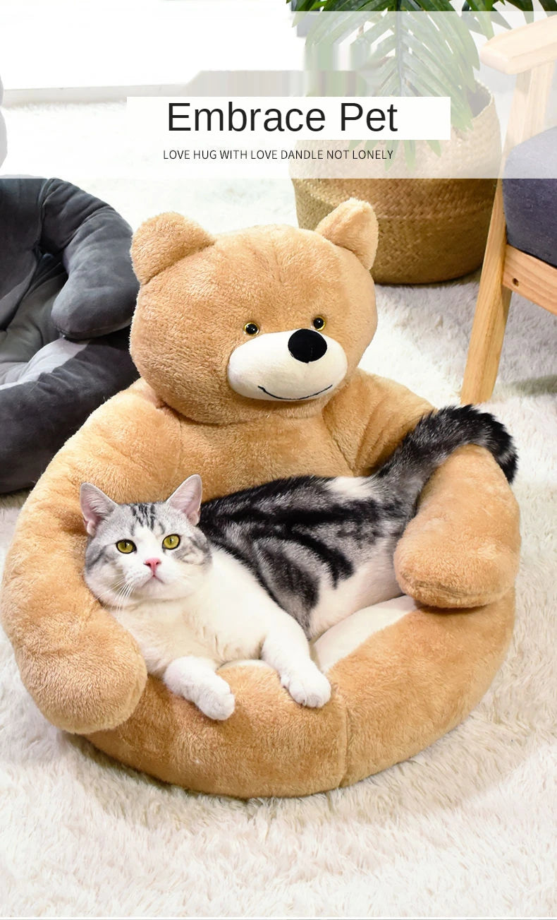 Dog Sofa Bed Fluffy Accessories Large Pet Beds Bad Basket Small Pets Dogs Mat Supplies Puppy Products Medium Cats Kennel Baskets