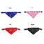 Cat Collar Lovely Adjustable S/M/L Size Dog Cat Necktie Pet Triangular Saliva Tie Scarf Dog Bandana Collar With PU Leather