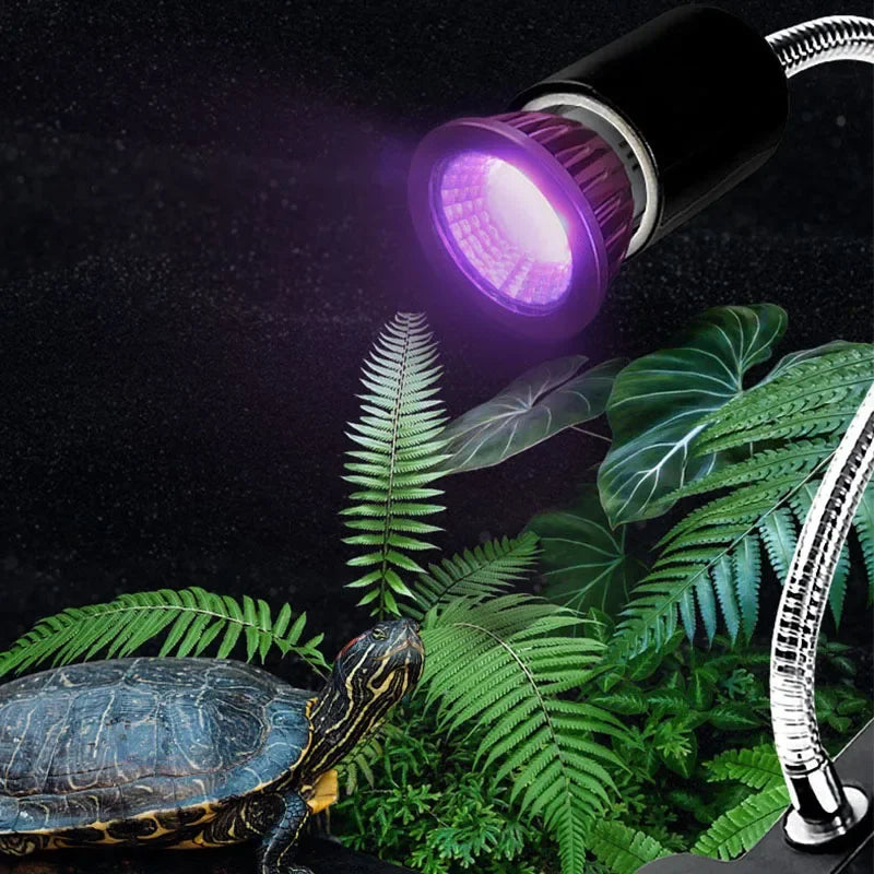 Reptile 110/220V Night Lamp Imitation Moonlight Light Night Sleep Lighting Lamp for Turtle Lizard Snake Reptile Amphibian