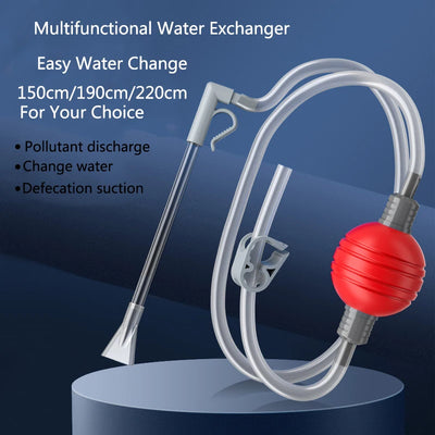Aquarium Fish Tank Water Changer Air Pump Cleaning Tools Aquarium Gravel Cleaner Vacuum Siphon Pump with Filter Nozzle New