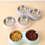 Double Pet Food Bowl Stainless Steel Drinkware Pet Drinking Food Dog Food Puppy Feeding Supplies Kitten Food Water Accessories