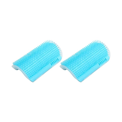 2/1PCS Pet Brush Comb Play Cat Toy Softer Cat Self Groomer Massage Comb with Catnip Face Scratcher for Kitten Puppy Cat Clean