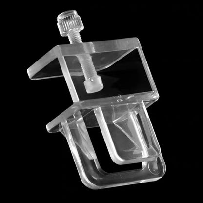 6Pcs Aquarium Fish Tank Anti-Jump Net Clamp Holder Plastic Transparent Fixed Clip Aquarium Cover Clips Aquarium Accessories
