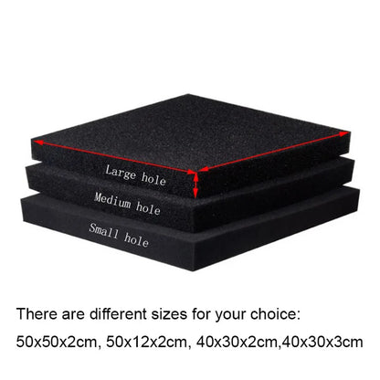 Cotton Aquarium Sponge Pad Filter in filter Practical Biochemical Fish Tank Spong Pond Black Foam Spong Aquarium Accessories