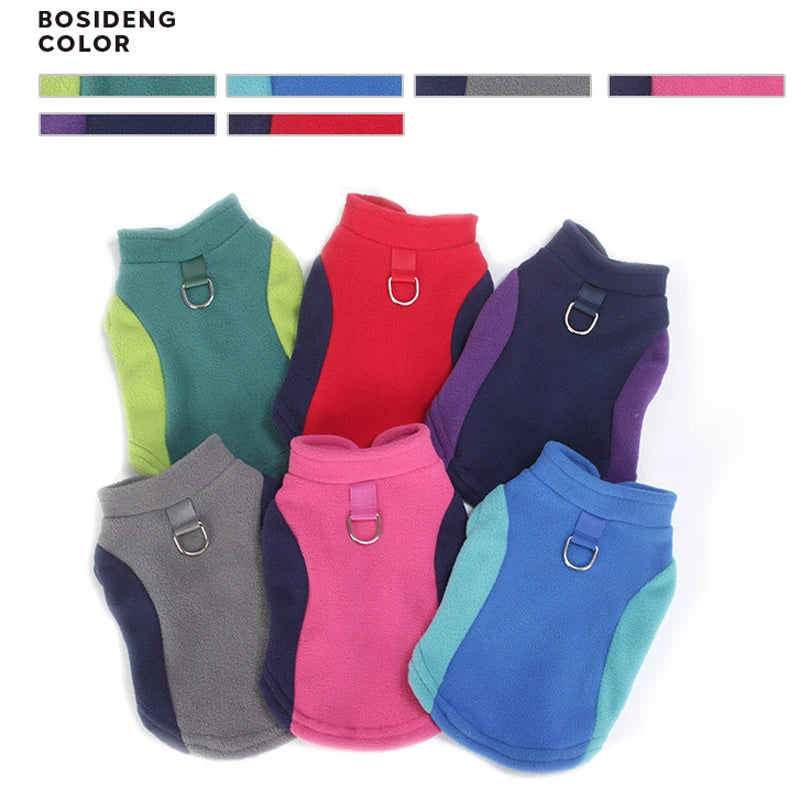 Fleece Vest Dog Sweater Warm Pullover Fleece Dog Jacket Winter Dog Clothes for Small Medium Dogs, Cold Weather Coat Pet Apparel