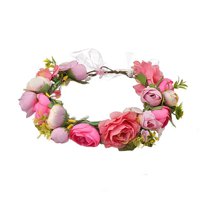 Adjustable Elegant Dog Wedding Flower Collar for Medium Large Dogs Cats, Pet Wedding Photo Props Costume Accessories