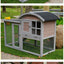 Rabbit Cage Extra Large Small Rabbit Cage Pet Rabbit Housing Outdoor Household Solid Wood Double decker Villa Breeding Cage