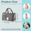 UXCELL Pet Carrier Puppy Carrier Dog Bags for Small Cats Dogs Puppies Up to 13 Lbs Black 600D Oxford Cloth Pet Carriers