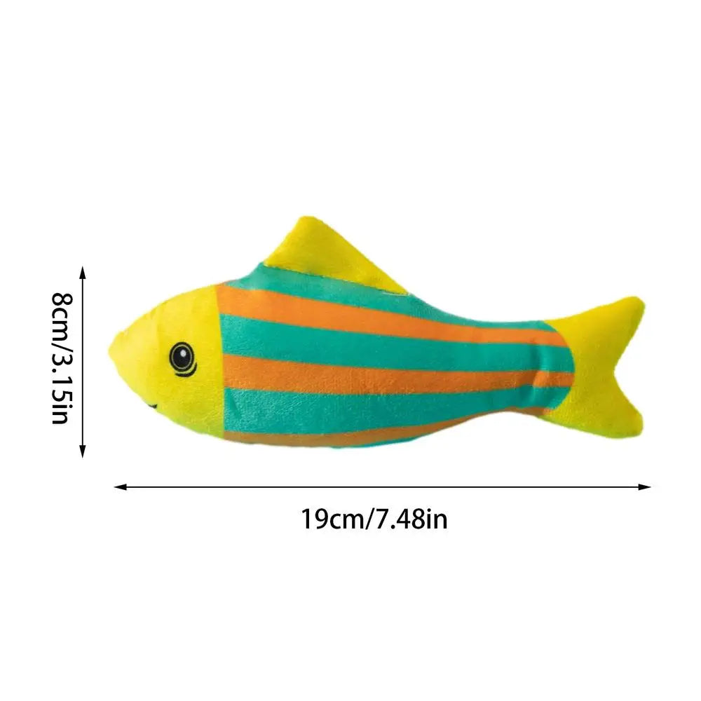 Cat Chew Stuffed Fish Interactive And Attractive Chew Toys With PP Cotton For Cats Pet Exercise Toys For Study Room Cat House