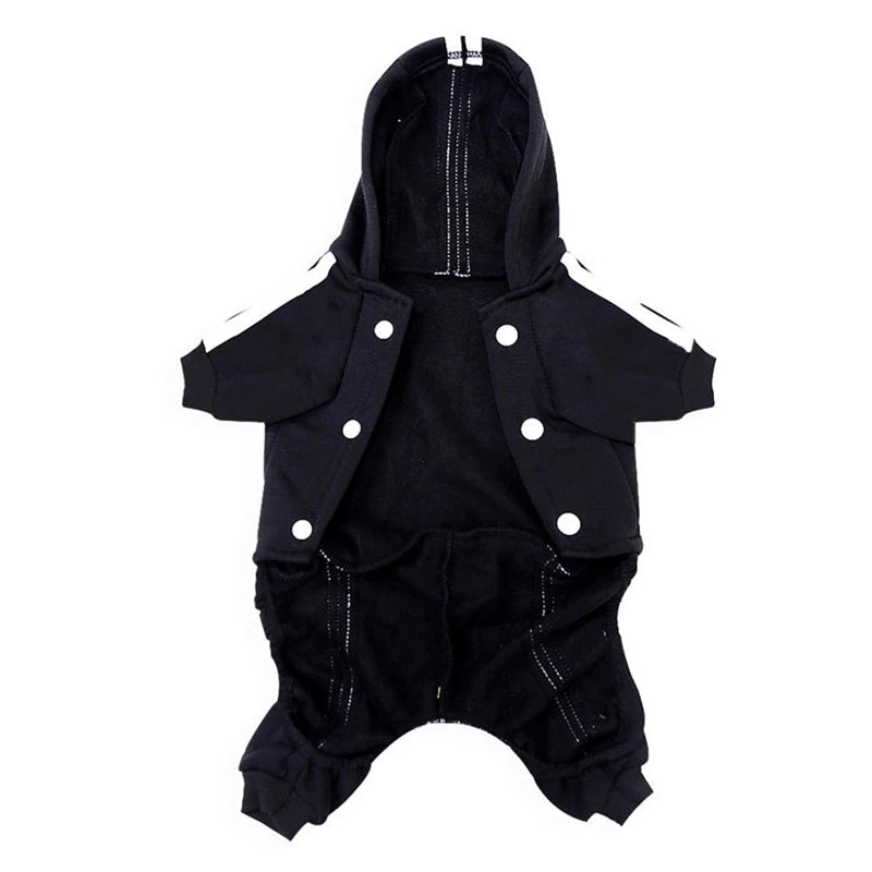 Four Legs Solid Pet Dog Clothes XXL Medium Big Puppy Winter Cat Sweatshirt French Bulldog Hoodie Keep Warm New Year Pet Clothing