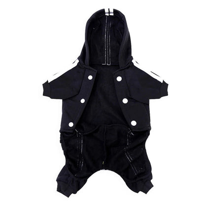 Four Legs Solid Pet Dog Clothes XXL Medium Big Puppy Winter Cat Sweatshirt French Bulldog Hoodie Keep Warm New Year Pet Clothing