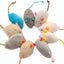 3/200pcs Rattle Cat Mouse Toys Also Prefilled Catnip Faux Fur Cat Mice Toys Interactive Cat Game Catnip Toys for Indoor Cats toy