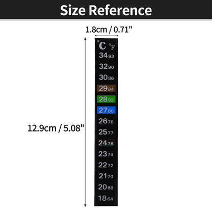 UXCELL Aquarium Thermometer Strips Fish Tank Thermometer Sticker 16-50 °C 18-34 °C Fish Tank Adhesive Sticky Temperature Tools