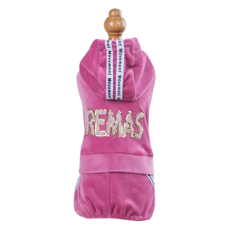 Pet Clothing Four-legged Fashion letter Pet Dog Clothes for Dogs Hoodie Sweatshirt One-piece Jumpsuit chihuahua clothes bulldog
