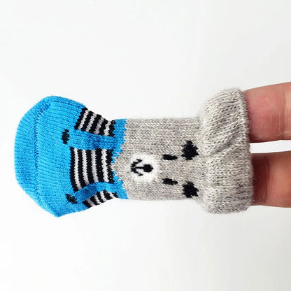 Dog Socks for Small Medium Dogs Non Skid Pet Puppy Grip Socks Paw Protectors Indoor Traction Control Socks for Hardwood Floor