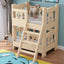 Kennel solid wood high and low bed bunk cat nest teddy nest dog cot cat bed dog supplies universal in all seasons