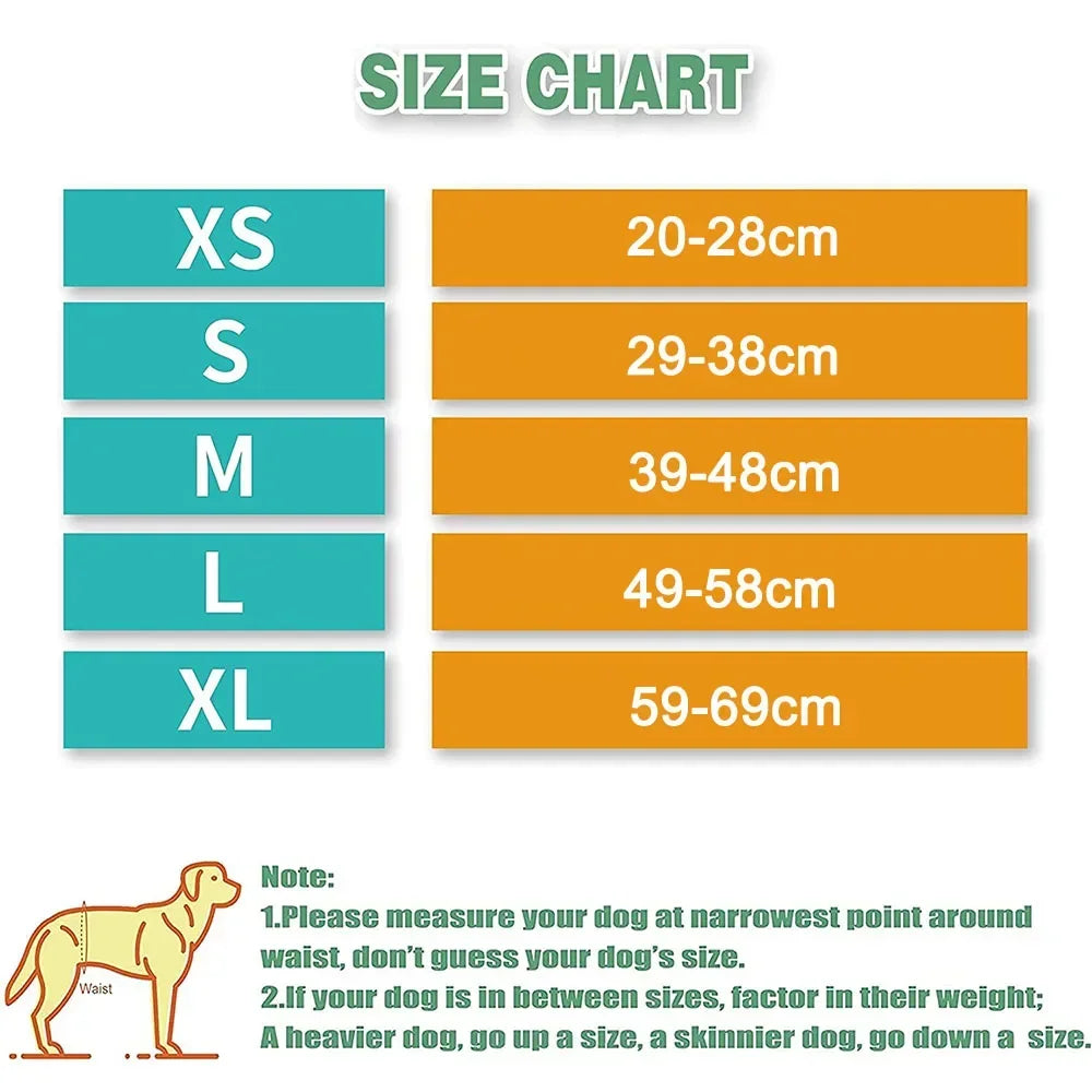 Male Dog Belly Bands for Male Dogs Washable Pet Dog Diapers High Absorbing Doggy & Puppy Nappies Warp Reusable Pet Products
