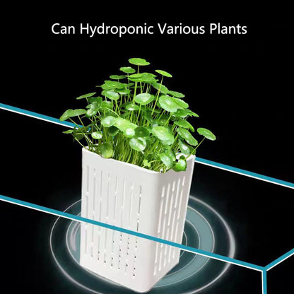 Aquarium Planting Basket Hydroponic Support Hangable Fish Tank Water Grass Cup Aquatic Plant Holder Wall Hanging Flower Pots